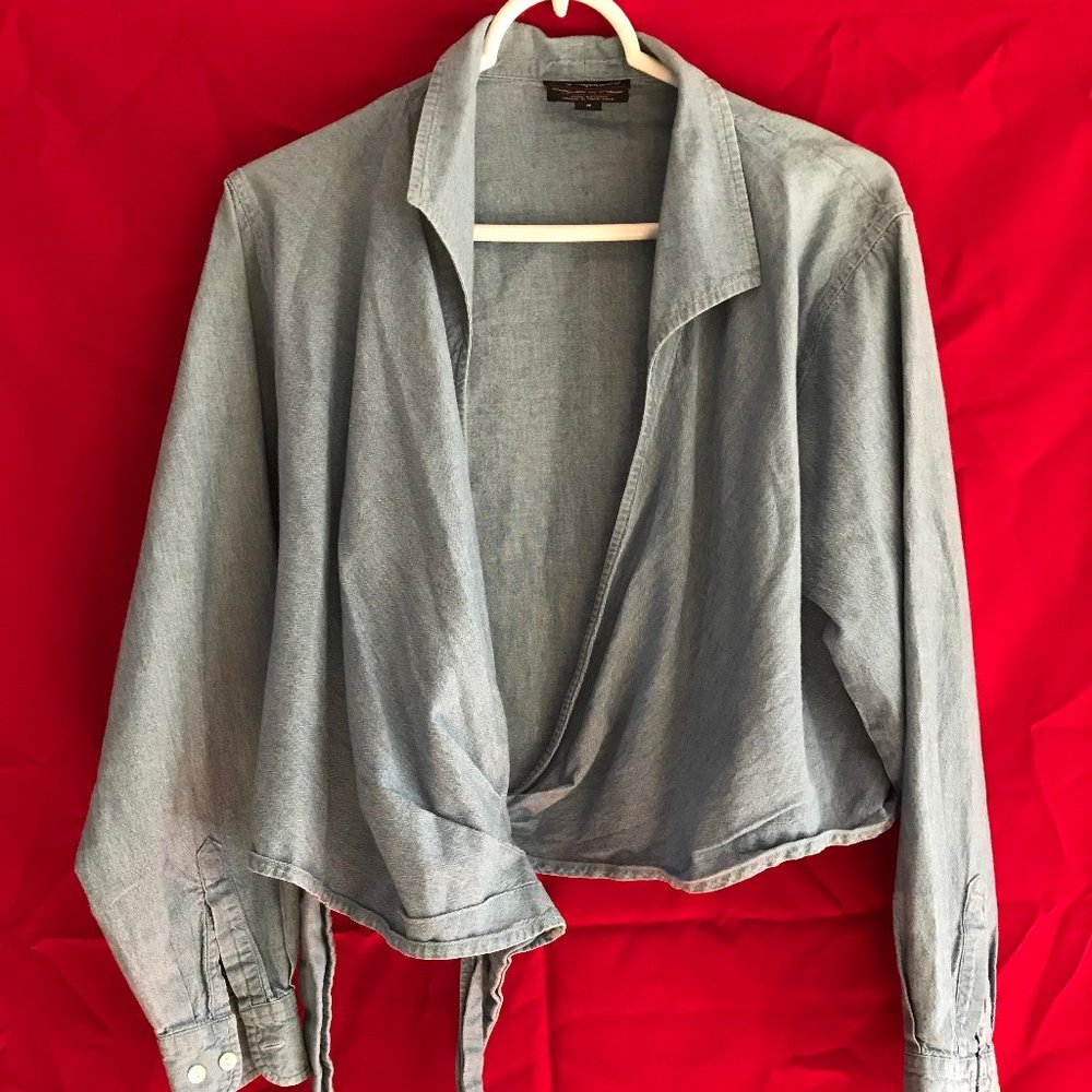 Chambray BLUE Wrap Shirt